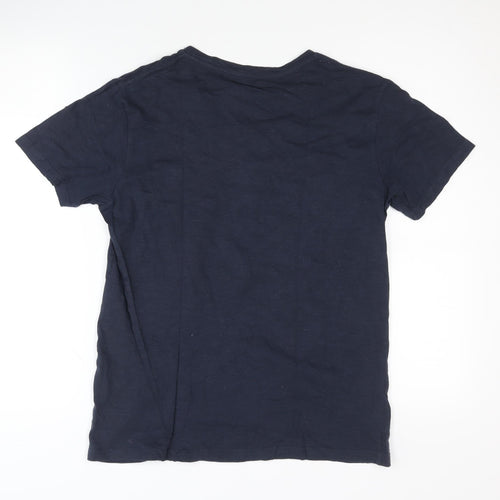 American Eagle Outfitters Men's Blue Graphic T-Shirt S