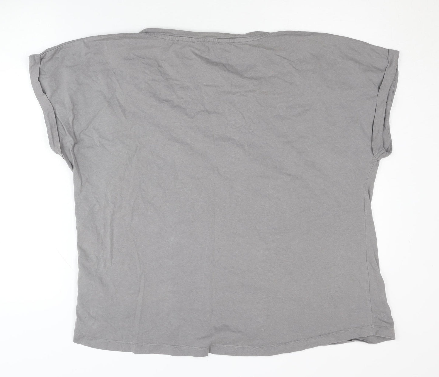 Amara Reya Women's Grey Studded T-Shirt Size 20