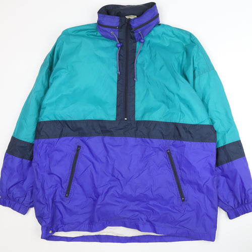 San Marco Men's Blue Windbreaker Jacket L