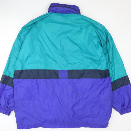San Marco Men's Blue Windbreaker Jacket L