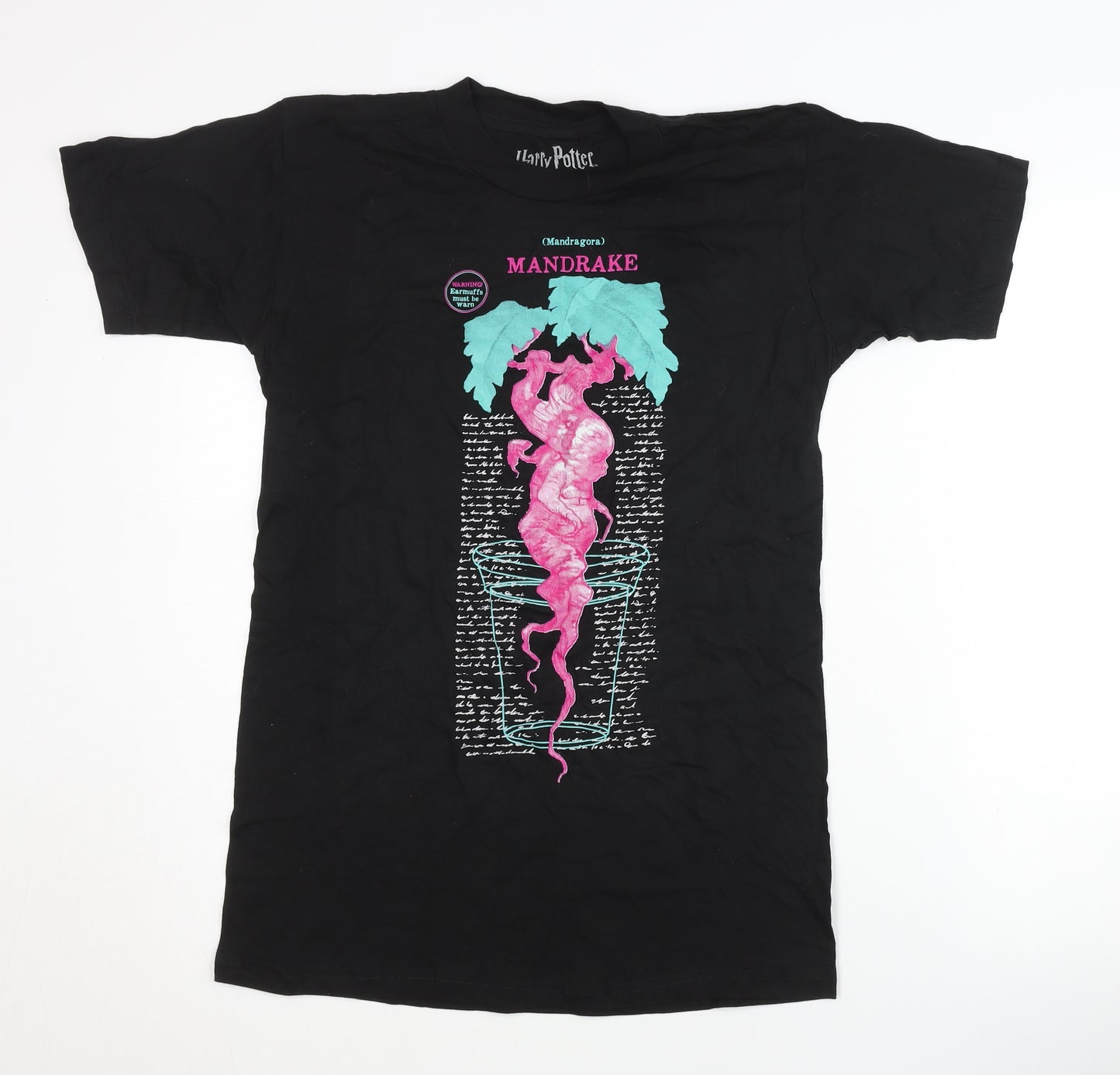Harry Potter Mandrake T-Shirt Black XS