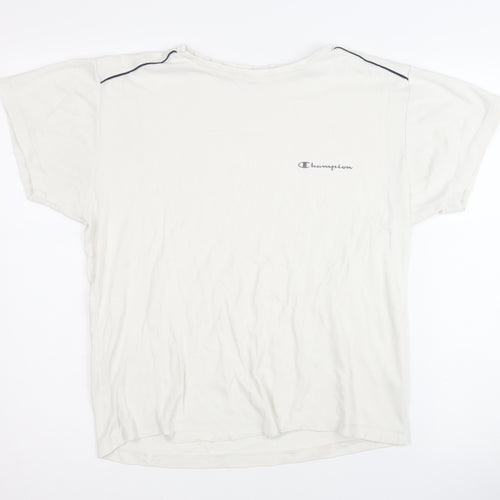 Champion Unisex White T-Shirt, Large, Casual Basic Wear