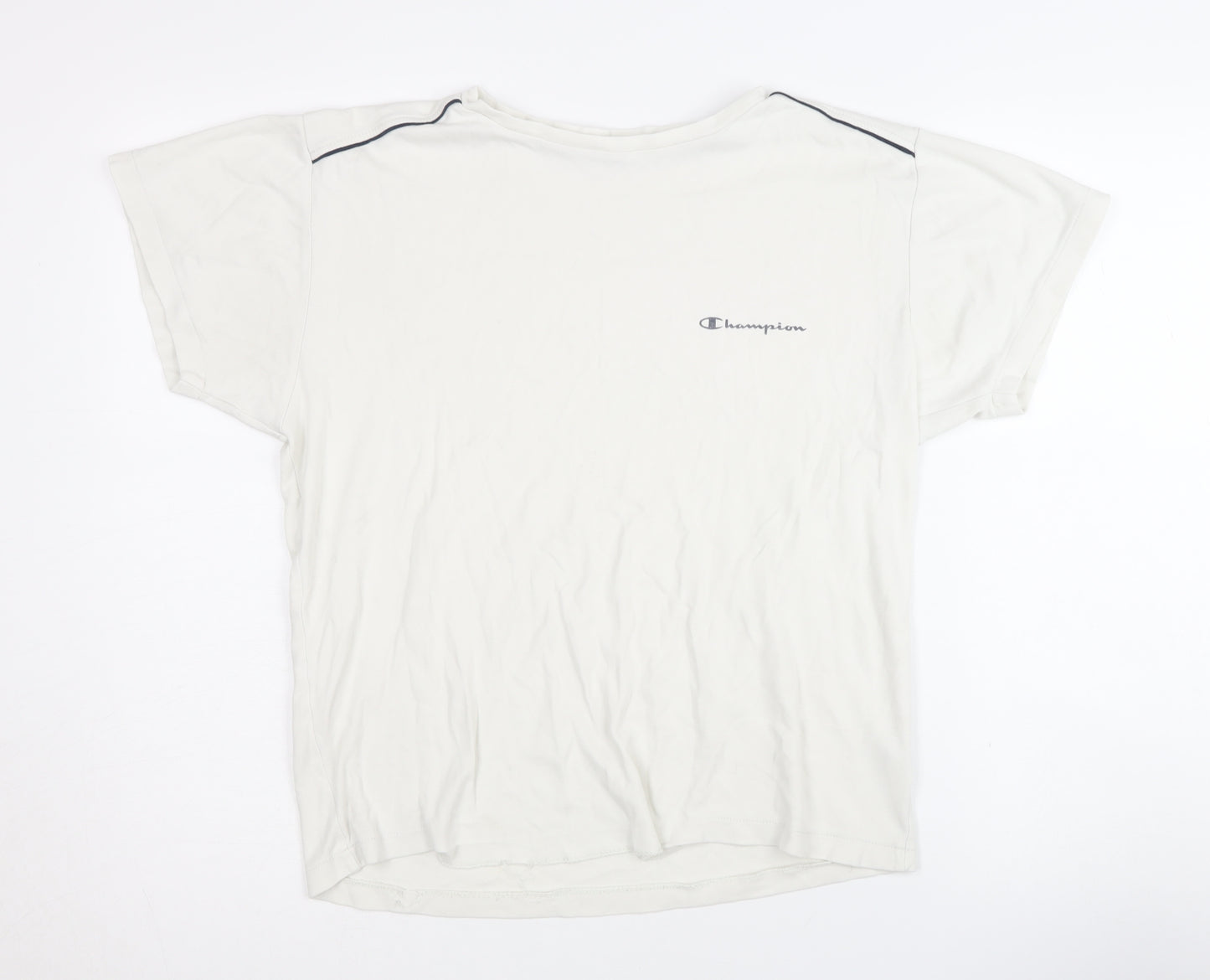 Champion Unisex White T-Shirt, Large, Casual Basic Wear