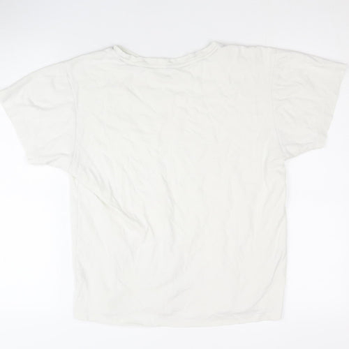 Champion Unisex White T-Shirt, Large, Casual Basic Wear