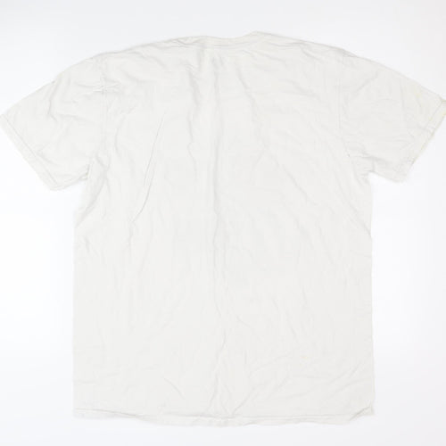 Harry Potter Men's White Large Hogwarts T-Shirt