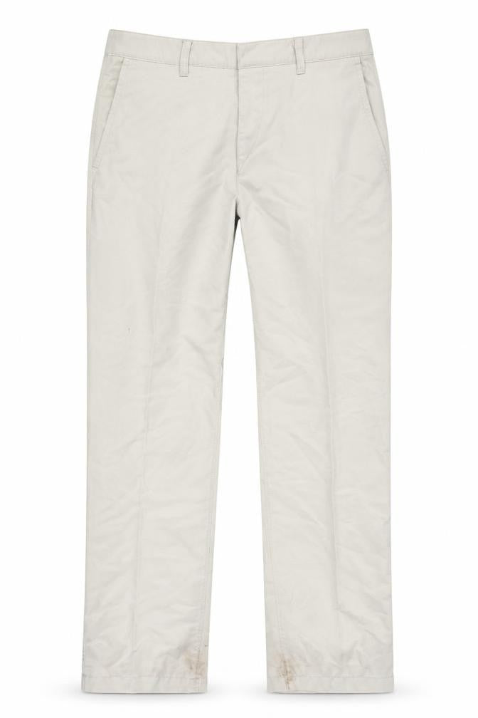 Front view of Hugo Boss Men's Beige Chino Trousers, size L