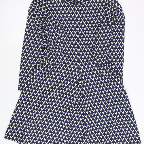 Closet London Women's Blue Geometric Dress Size 12