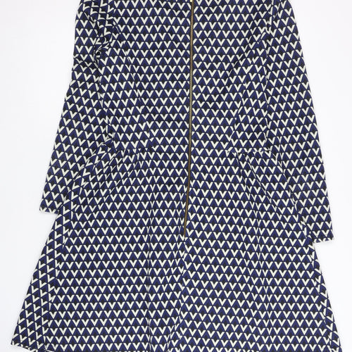 Closet London Women's Blue Geometric Dress Size 12