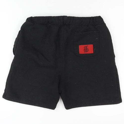 DFND Boys Black Sweat Shorts, Size 15-16, Casual Style