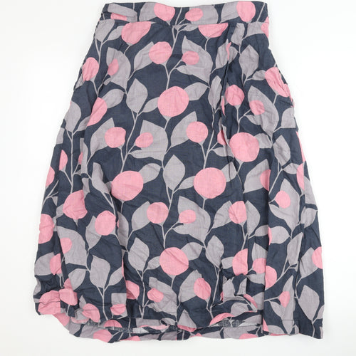 White Stuff Women's Multicoloured Floral Midi Skirt, Size 10