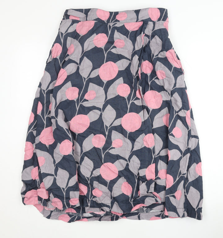 White Stuff Women's Multicoloured Floral Midi Skirt, Size 10