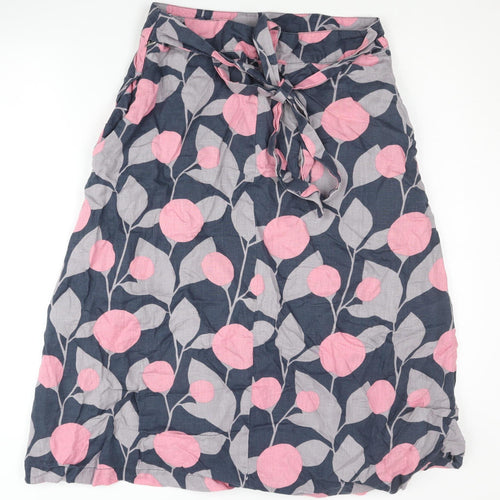 White Stuff Women's Multicoloured Floral Midi Skirt, Size 10