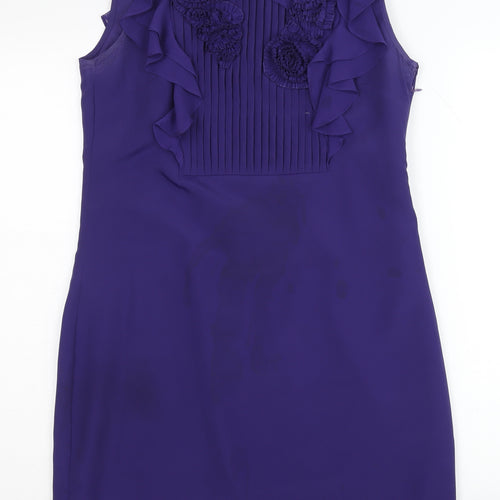 Oasis Purple Sleeveless Dress Women Size 10