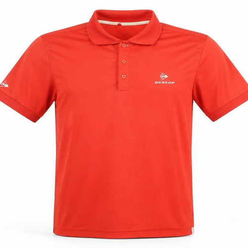 Dunlop Men's Red Golf Polo M - Breathable Sportswear