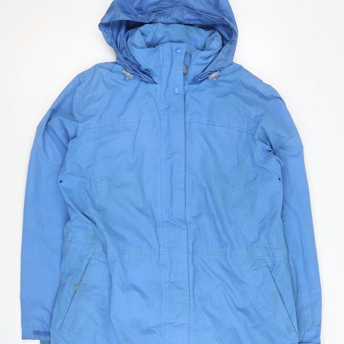 Regatta Women's Blue Waterproof Hooded Anorak Jacket Size 12