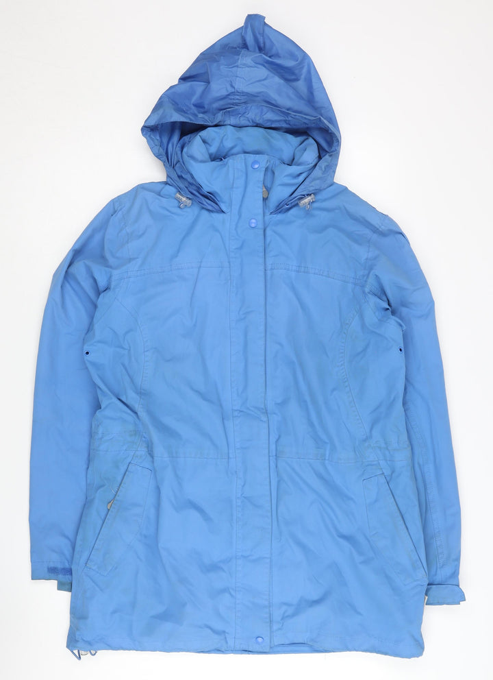 Regatta Women's Blue Waterproof Hooded Anorak Jacket Size 12
