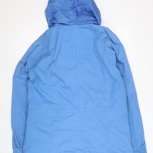Regatta Women's Blue Waterproof Hooded Anorak Jacket Size 12