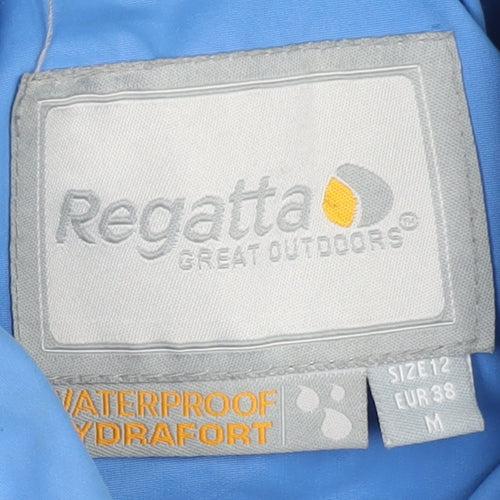 Regatta Women's Blue Waterproof Hooded Anorak Jacket Size 12