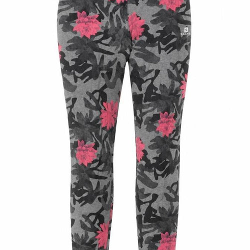 Decathlon Women's Grey 3XS Camouflage Floral Leggings