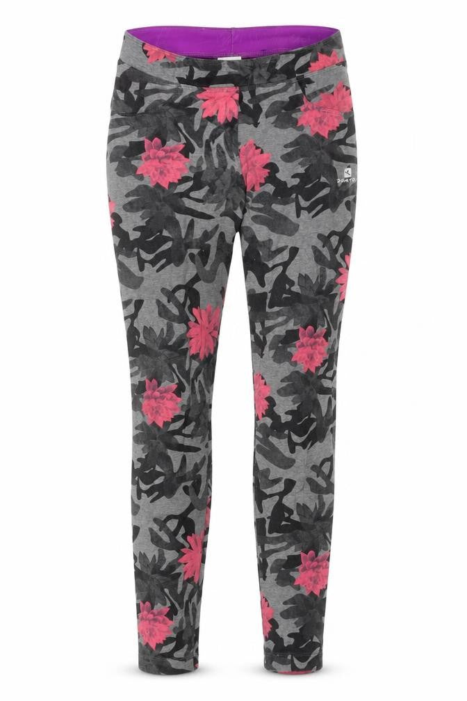 Decathlon Women's Grey 3XS Camouflage Floral Leggings
