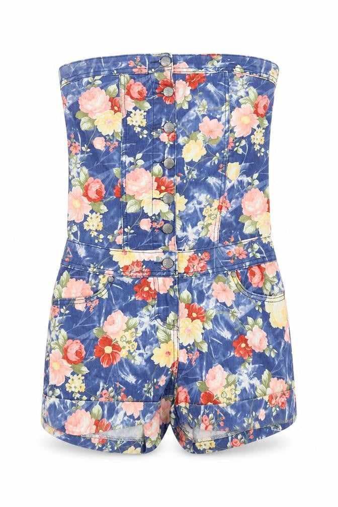 Front view of Parisian Women's Multicoloured Floral Playsuit -, size 10