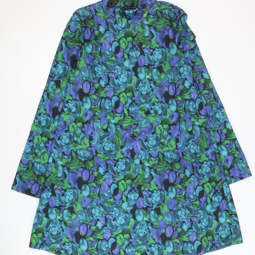 ZARA Women's Multicoloured Floral Dress Size 8