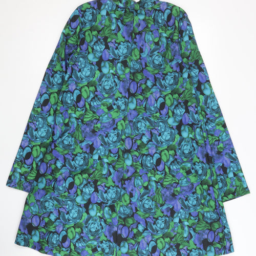 ZARA Women's Multicoloured Floral Dress Size 8
