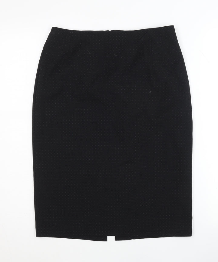 Warehouse Women's Black Midi Pencil Skirt - Size 10