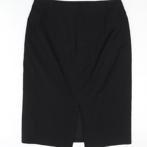 Warehouse Women's Black Midi Pencil Skirt - Size 10
