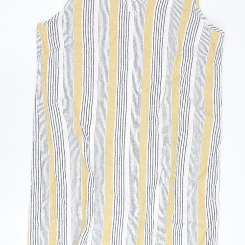 M&Co Women's Multicoloured Striped Dress Size 16