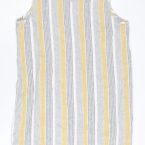 M&Co Women's Multicoloured Striped Dress Size 16