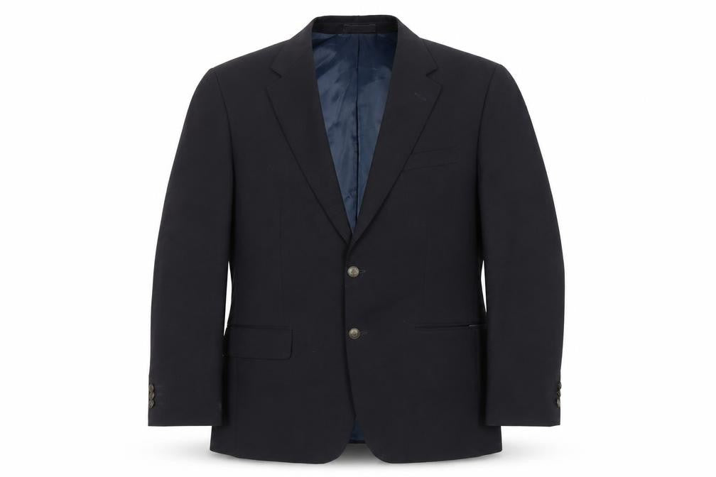 Front view of Greenwoods Men's Blue 42 Suit Jacket, Elegant Formal Wear