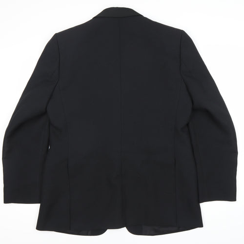 Dunn & Co Men's Black Blazer 43 Regular Shawl Lapel