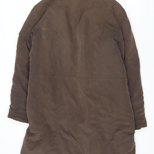 Women's Brown Insulated Polyester Jacket Size 16