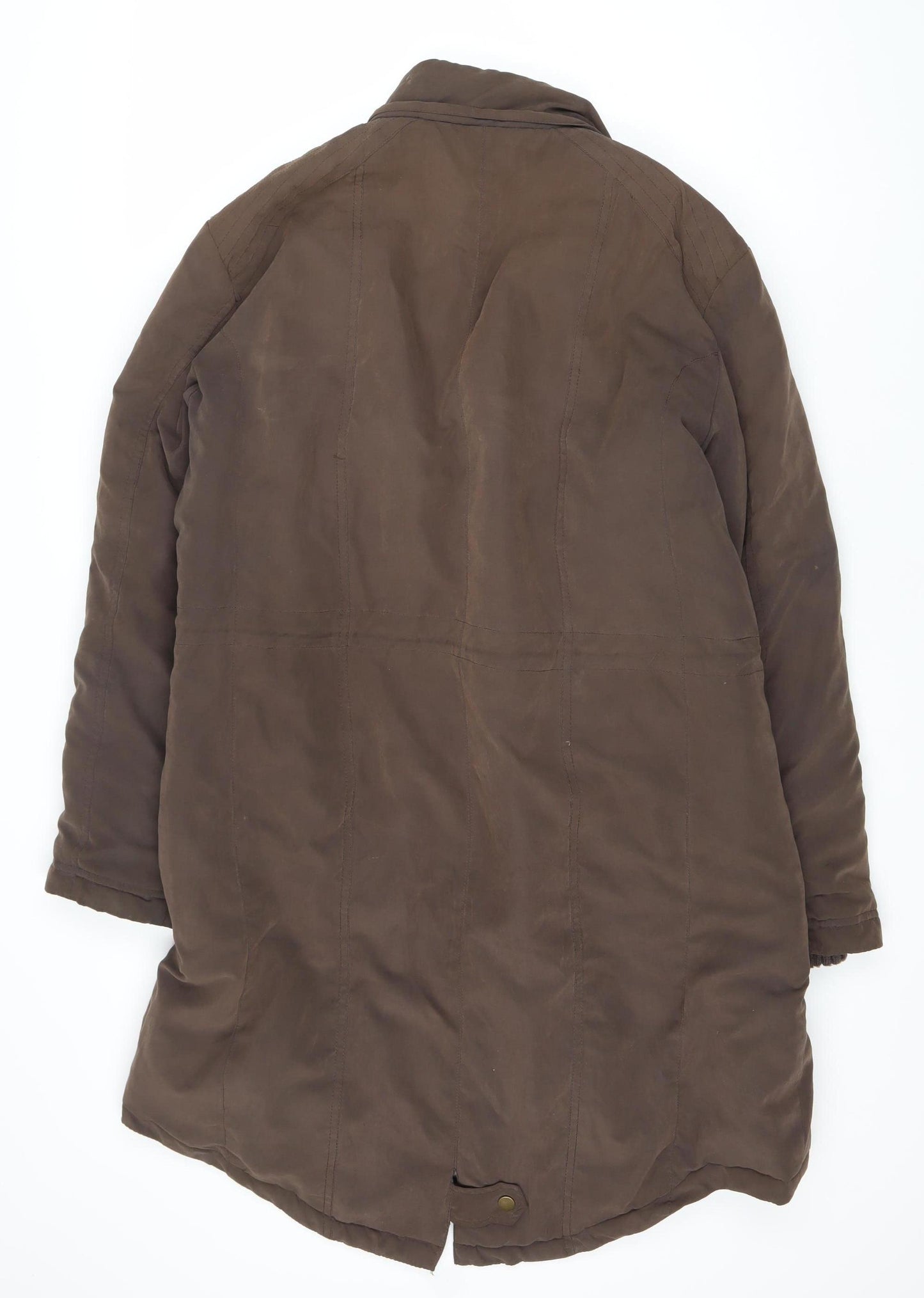 Women's Brown Insulated Polyester Jacket Size 16
