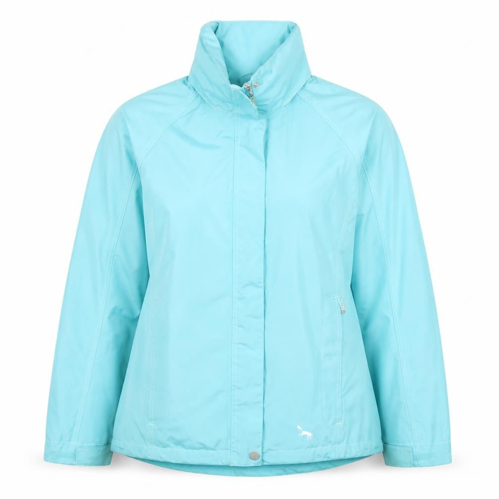 Front view of Outdoor Scene Women's Blue Mid-Length Jacket M