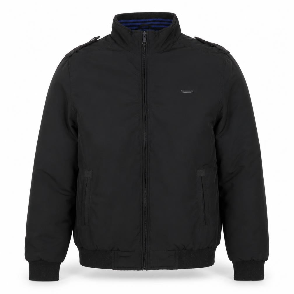 Front view of Red Tape Men's Black Basic Jacket M
