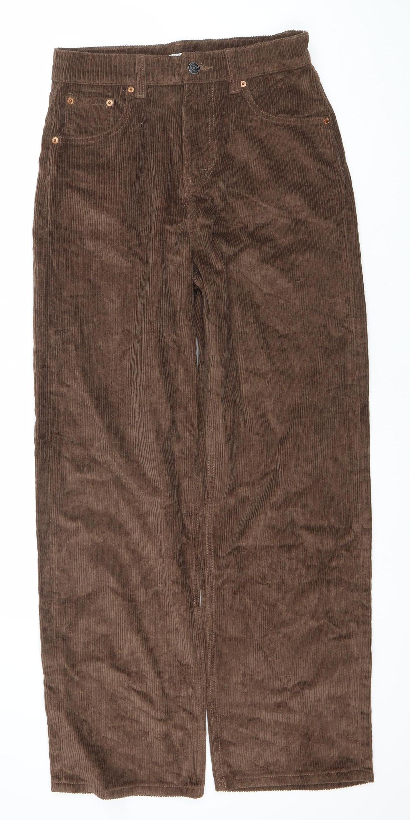 Motel Women's Brown Corduroy Trousers, Size 31