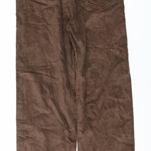 Motel Women's Brown Corduroy Trousers, Size 31