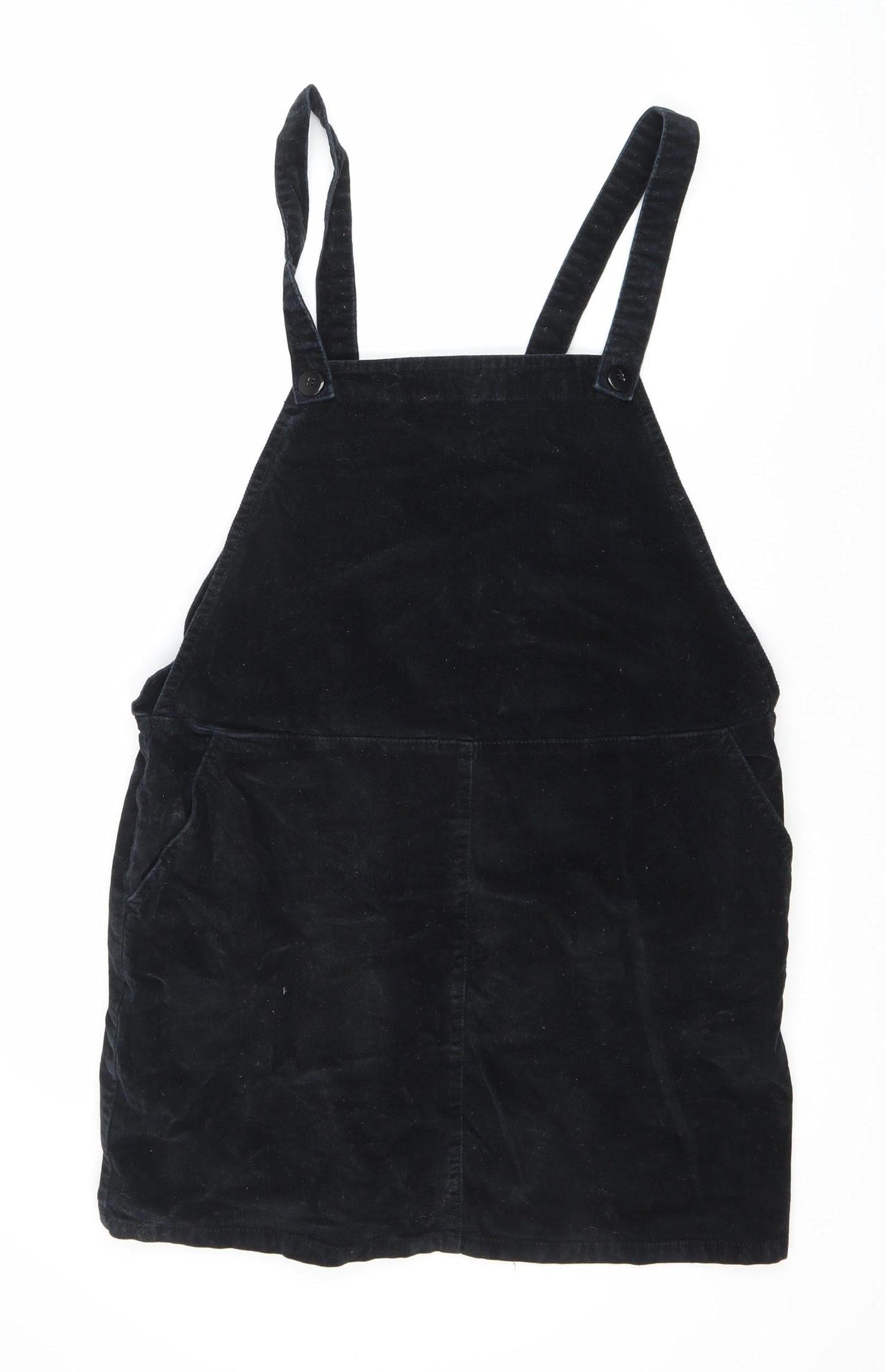 New Look Women's Black Pinafore Dress Size 14