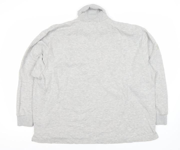Weekday Unisex Grey Pullover Sweatshirt, Small, Roll Neck