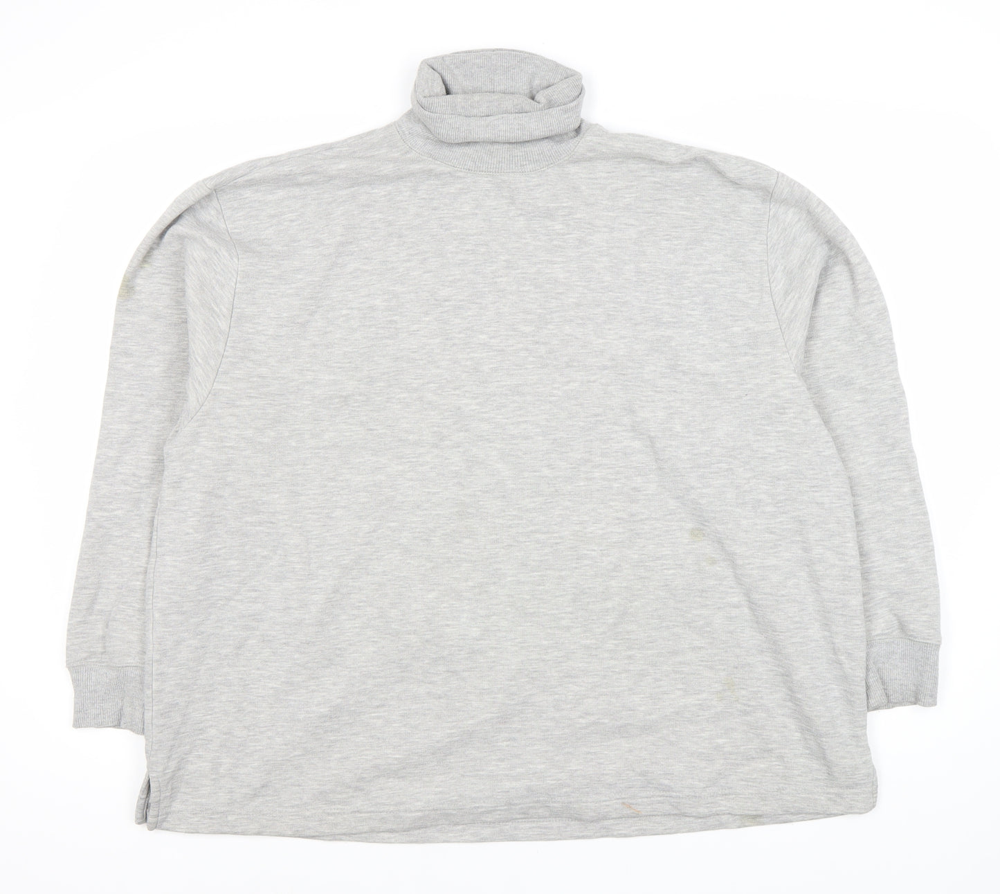 Weekday Unisex Grey Pullover Sweatshirt, Small, Roll Neck
