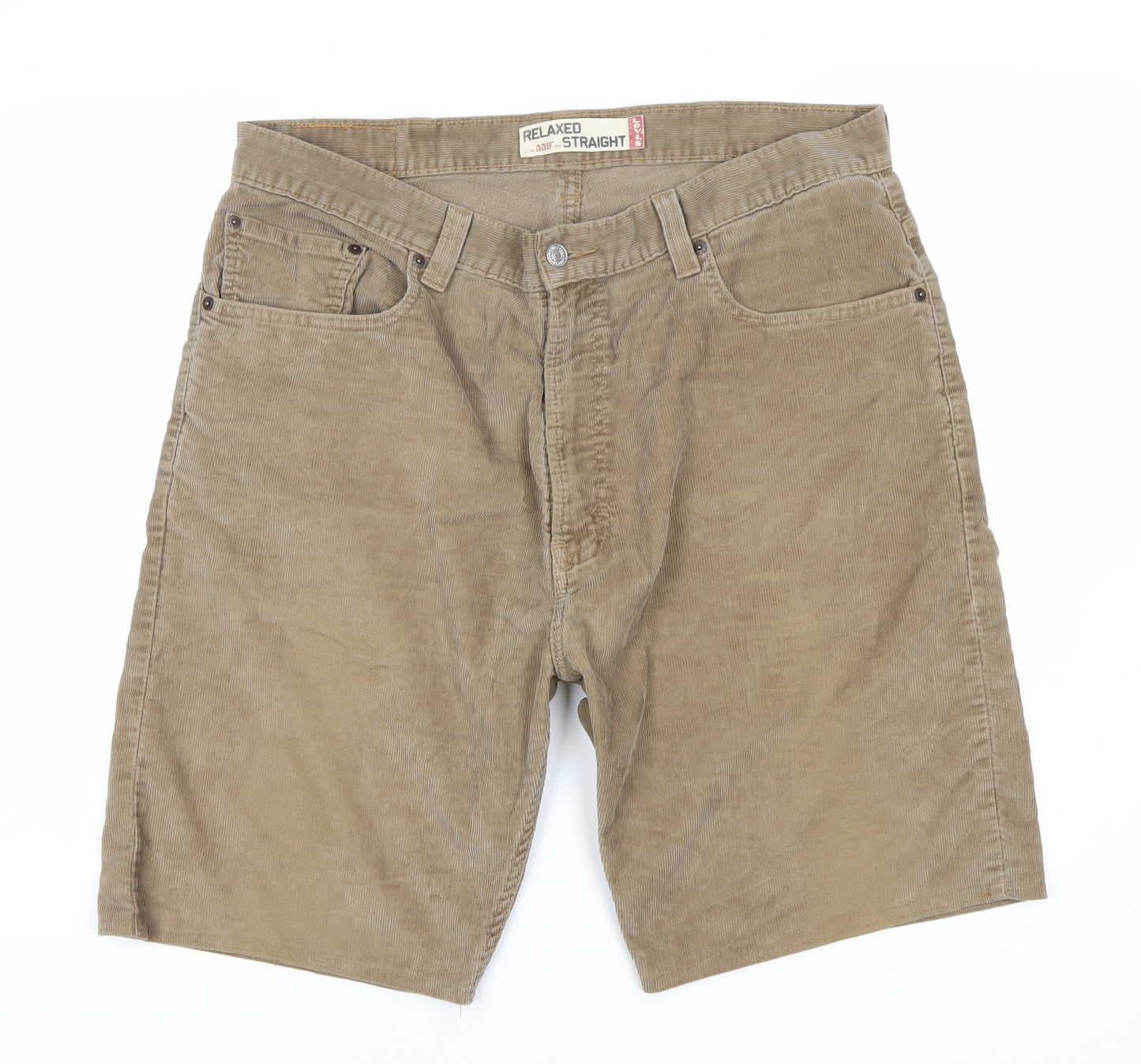 Levi's Men's Brown Corduroy Relaxed Shorts Size 38