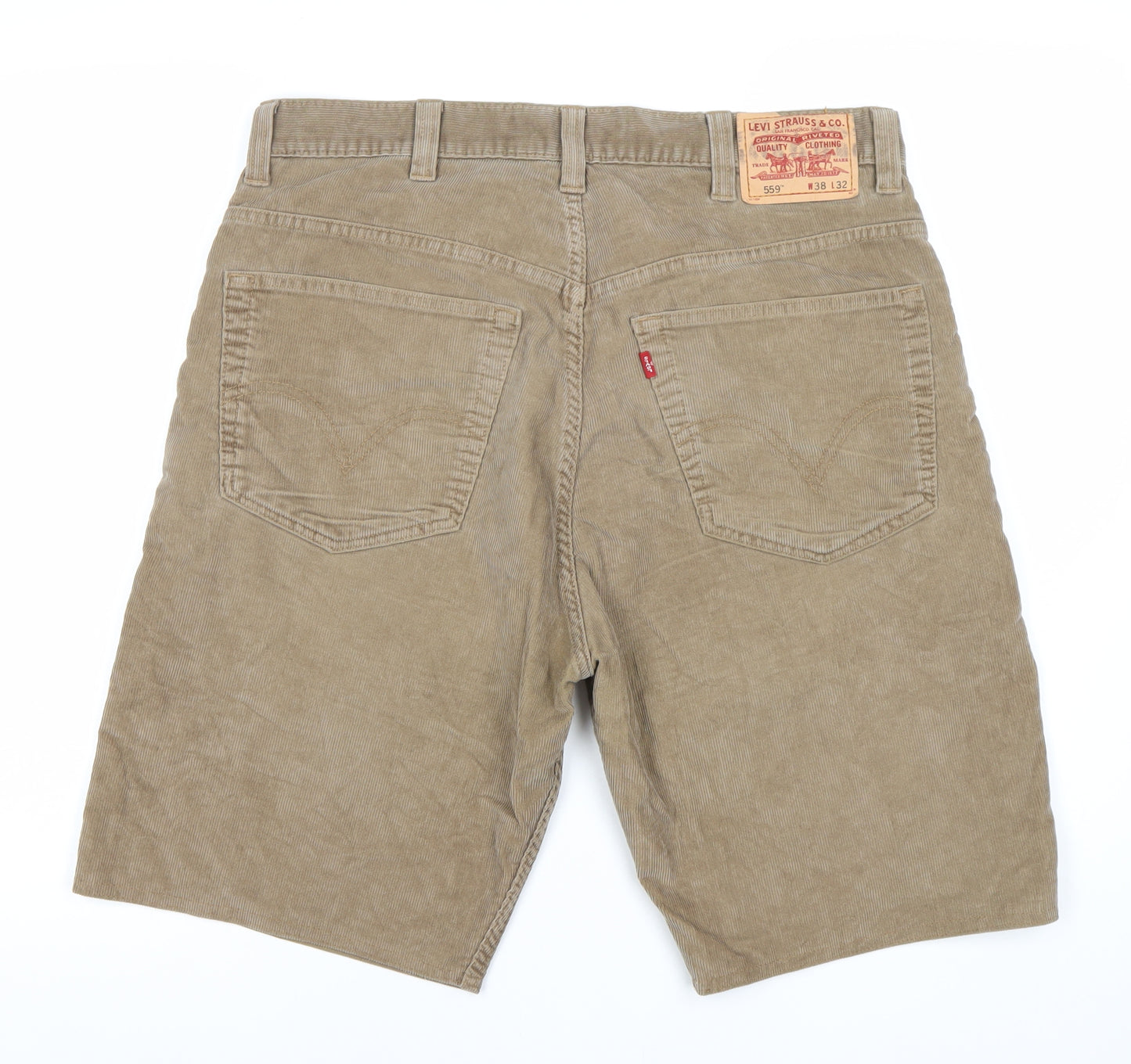 Levi's Men's Brown Corduroy Relaxed Shorts Size 38