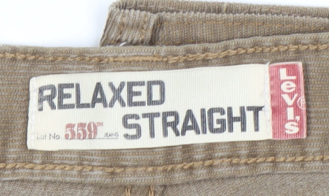 Levi's Men's Brown Corduroy Relaxed Shorts Size 38