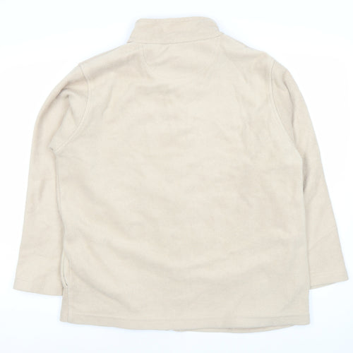EWM Women's Beige Fleece Jacket Size 16