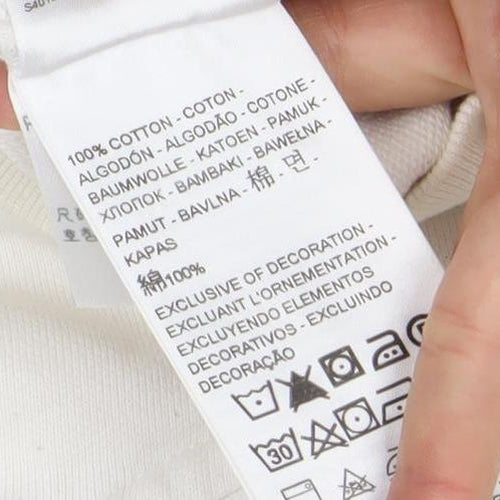 Levi's Women's White Pullover Hoodie - Size S, Logo Design
