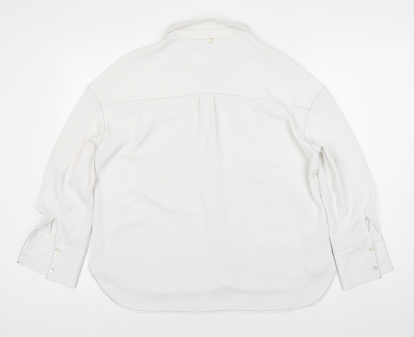 DANNI MINOGUE Women’s White Button-Up Shirt Size 14P