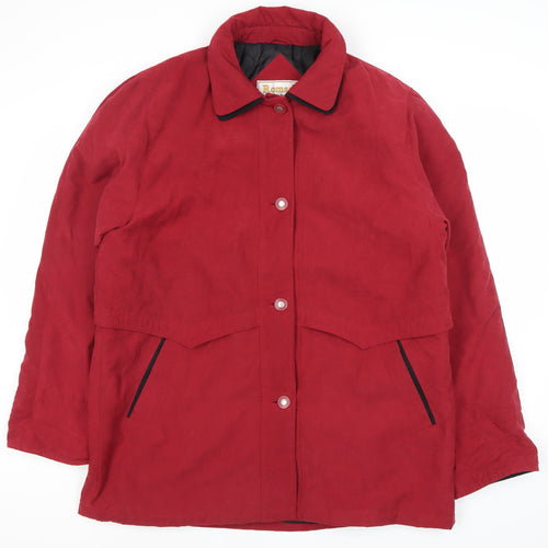 Roman Originals Women's Red Button Coat Size 12