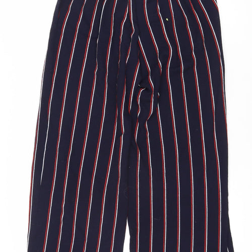 Zara Women's Multicoloured Striped Trousers - Size 14